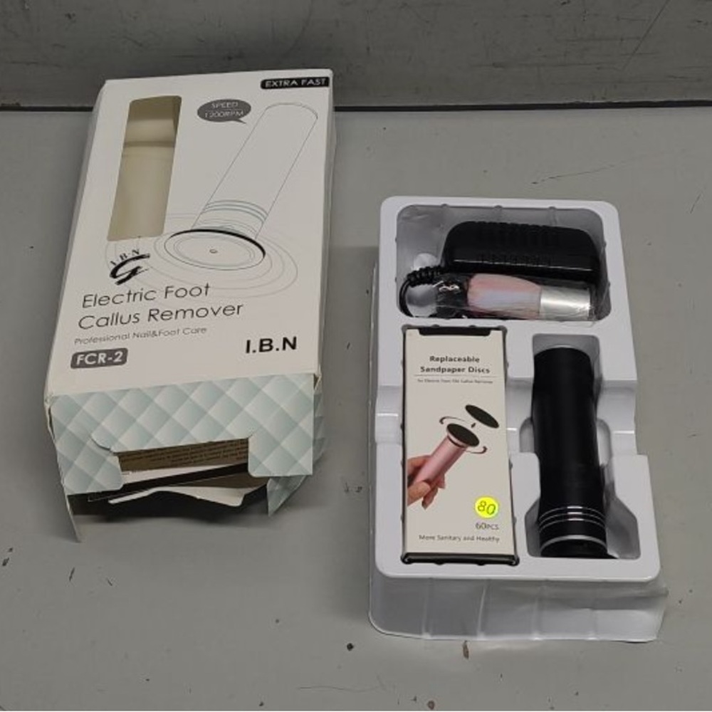 Electric Foot Callus Remover Pedicure Tool Black New - Picture 2 of 2